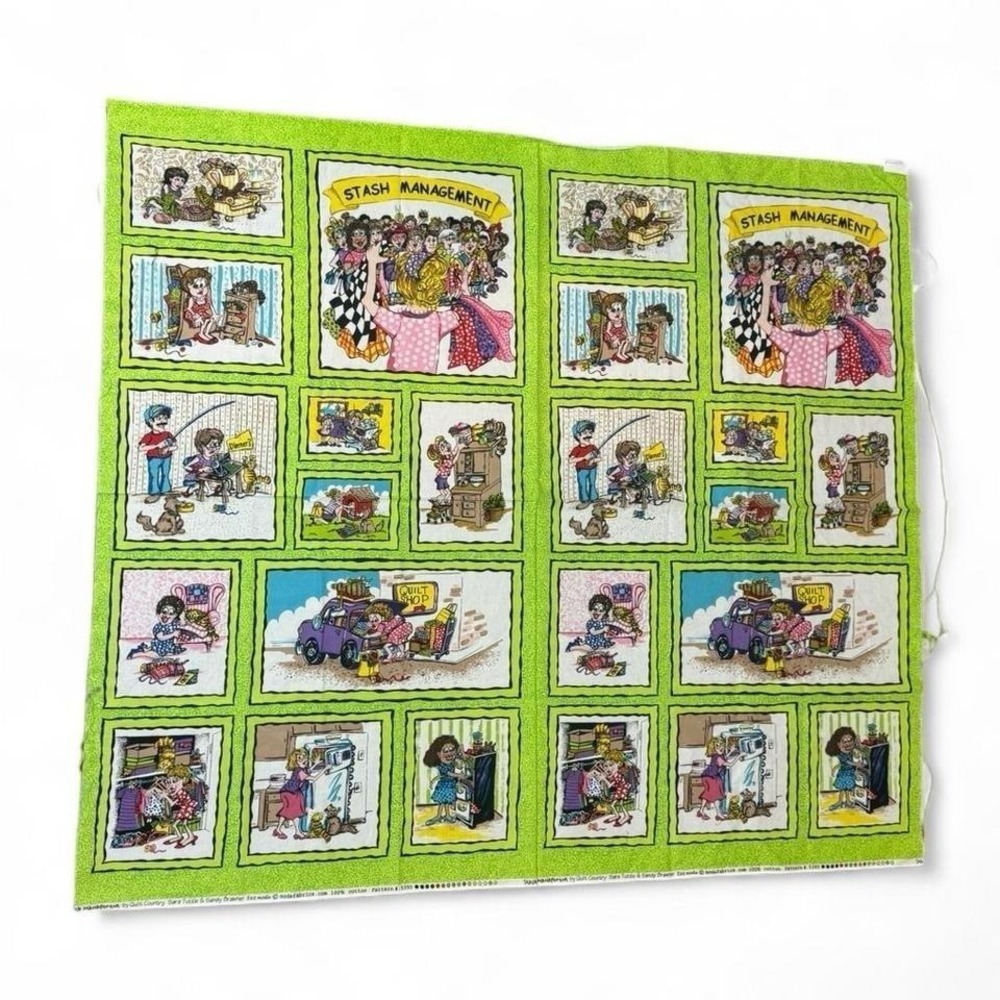 Moda Fabrics Sara Tuttle & Sandy Brawner Stash Management fabric panels